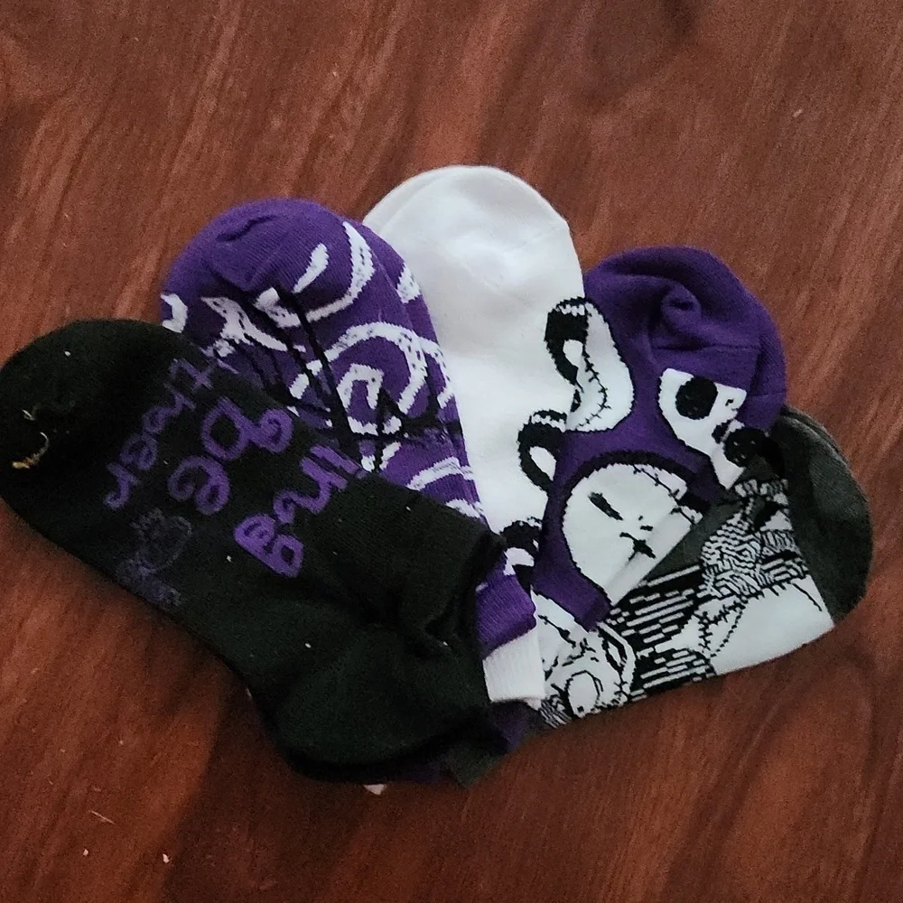 Nightmare Before Christmas Socks Jack & Sally No Show Shoe size 4-10 NEW